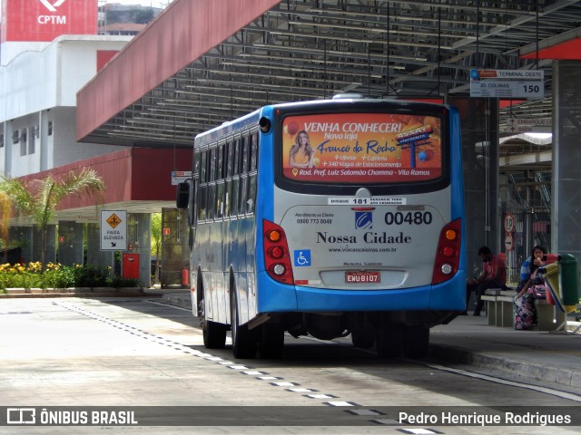 Viação Cidade de Caieiras 00480 na cidade de Franco da Rocha, São Paulo, Brasil, por Pedro Henrique Rodrigues . Número da foto: #8643543.