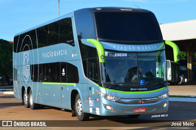 Viação Garcia 8812 na cidade de Maringá, Paraná, Brasil, por José Melo. ID da foto: 8645507.