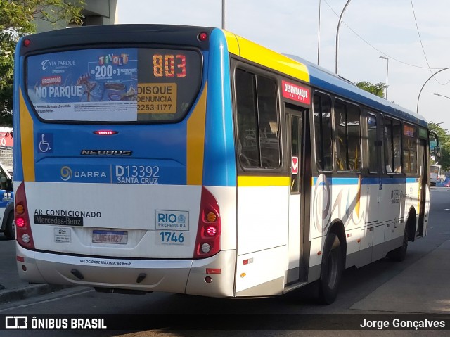 Transportes Barra D13392 na cidade de Rio de Janeiro, Rio de Janeiro, Brasil, por Jorge Gonçalves. ID da foto: 8642917.