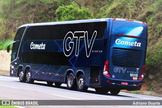 Viação Cometa 18315 na cidade de Areal, Rio de Janeiro, Brasil, por Adriano Duarte. Número da foto: #8644448.