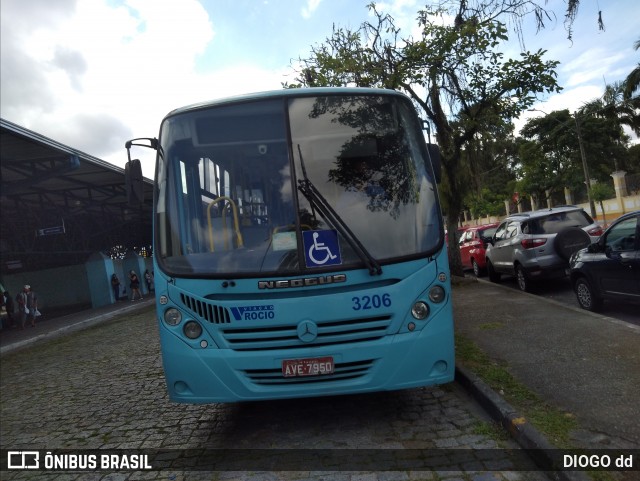 Viação Rocio 3206 na cidade de Paranaguá, Paraná, Brasil, por DIOGO dd. ID da foto: 8643683.