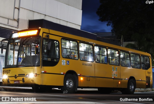 Araucária Transportes Coletivos 19807 na cidade de Araucária, Paraná, Brasil, por Guilherme Bomfim. Número da foto: #8644489.
