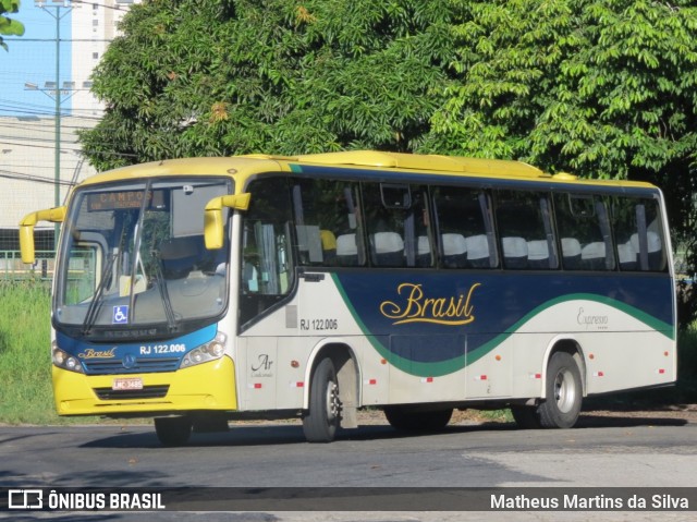 Brasil SA Transporte e Turismo RJ 122.006 na cidade de Campos dos Goytacazes, Rio de Janeiro, Brasil, por Matheus Martins da Silva. ID da foto: 8643255.