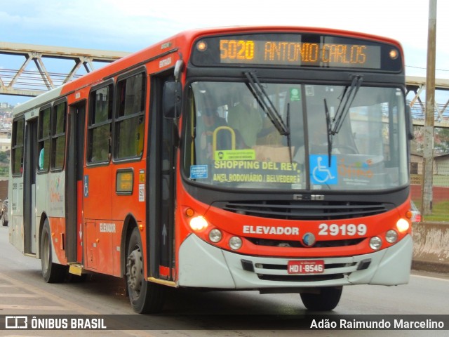 Transbus Transportes > Gávea Transportes 29199 na cidade de Belo Horizonte, Minas Gerais, Brasil, por Adão Raimundo Marcelino. ID da foto: 8645543.