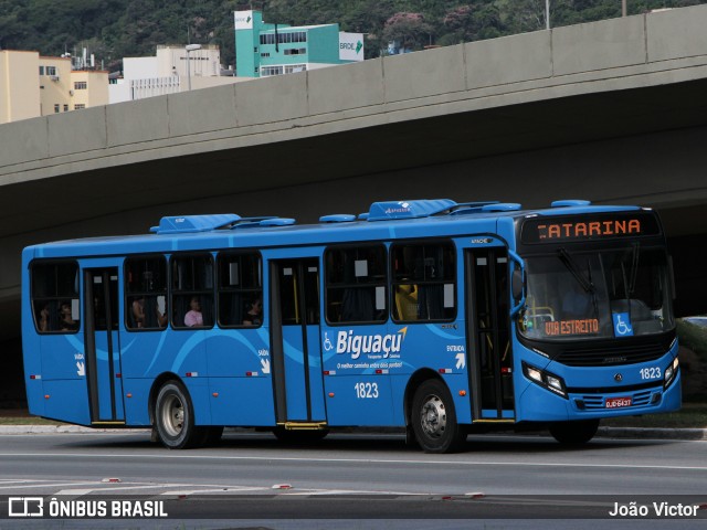 Biguaçu Transportes Coletivos Administração e Participação 1823 na cidade de Florianópolis, Santa Catarina, Brasil, por João Victor. ID da foto: 8647573.