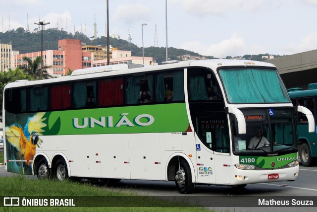 Empresa União de Transportes 4180 na cidade de Florianópolis, Santa Catarina, Brasil, por Matheus Souza. Número da foto: #8648360.