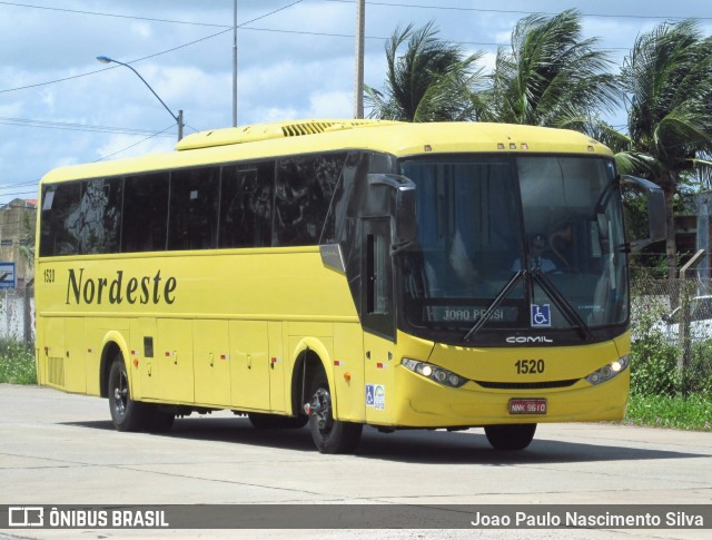 Viação Nordeste 1520 na cidade de Natal, Rio Grande do Norte, Brasil, por Joao Paulo Nascimento Silva. ID da foto: 8647699.