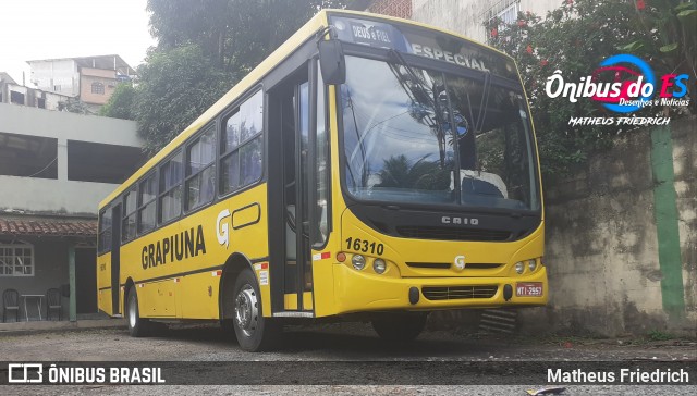 Grapiúna Turismo 16310 na cidade de Cariacica, Espírito Santo, Brasil, por Matheus Friedrich. ID da foto: 8647275.