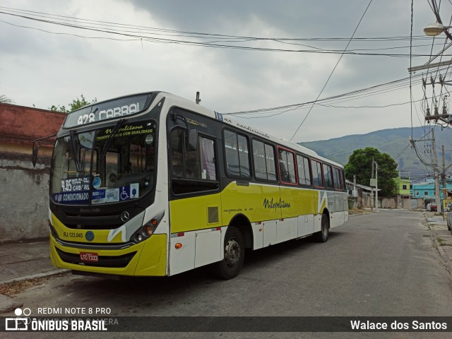 Viação Nilopolitana RJ 123.045 na cidade de Nova Iguaçu, Rio de Janeiro, Brasil, por Walace dos Santos. ID da foto: 8647269.