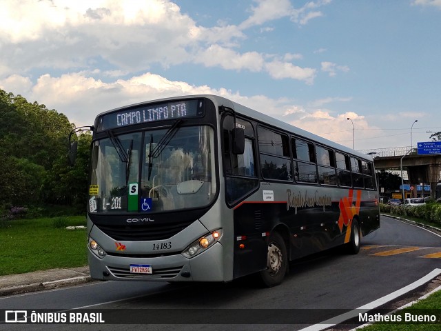 Rápido Campinas 14183 na cidade de Campo Limpo Paulista, São Paulo, Brasil, por Matheus Bueno. ID da foto: 8648193.