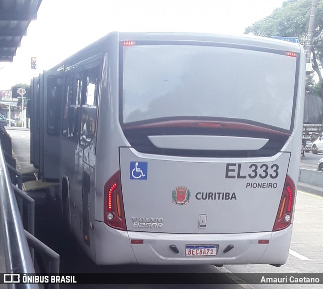 Auto Viação São José dos Pinhais EL333 na cidade de Curitiba, Paraná, Brasil, por Amauri Caetano. Número da foto: #8645700.