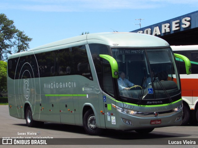 Viação Garcia 7797 na cidade de Presidente Prudente, São Paulo, Brasil, por Lucas Vieira. ID da foto: 8649726.