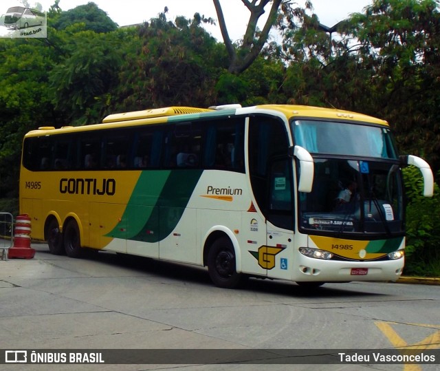 Empresa Gontijo de Transportes 14985 na cidade de São Paulo, São Paulo, Brasil, por Tadeu Vasconcelos. ID da foto: 8648770.