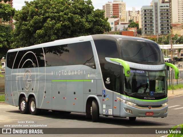 Viação Garcia 8464 na cidade de Ribeirão Preto, São Paulo, Brasil, por Lucas Vieira. Número da foto: #8649766.