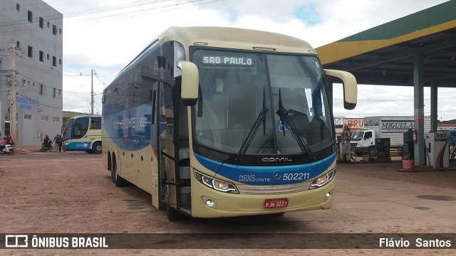Viação Novo Horizonte 502211 na cidade de Barra da Estiva, Bahia, Brasil, por Flávio  Santos. Número da foto: #8649029.