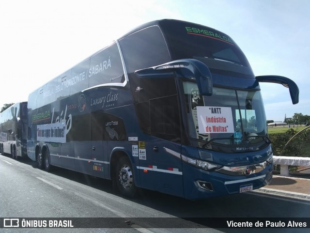 Viação Esmeralda Transportes 2210 na cidade de Brasília, Distrito Federal, Brasil, por Vicente de Paulo Alves. ID da foto: 8651206.