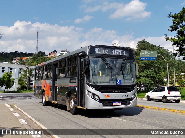 Rápido Campinas 15916 na cidade de Campo Limpo Paulista, São Paulo, Brasil, por Matheus Bueno. ID da foto: 8653345.