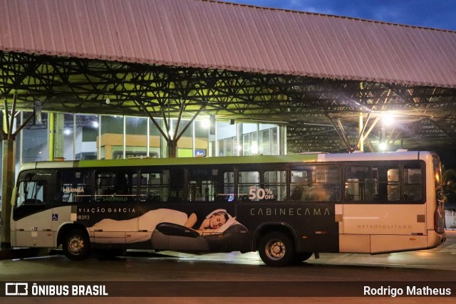 Viação Garcia 8393 na cidade de Maringá, Paraná, Brasil, por Rodrigo Matheus. Número da foto: #8652207.