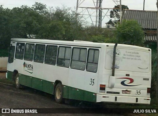 Pampa Transportes 35 na cidade de Cristal, Rio Grande do Sul, Brasil, por JULIO SILVA. ID da foto: 8653341.