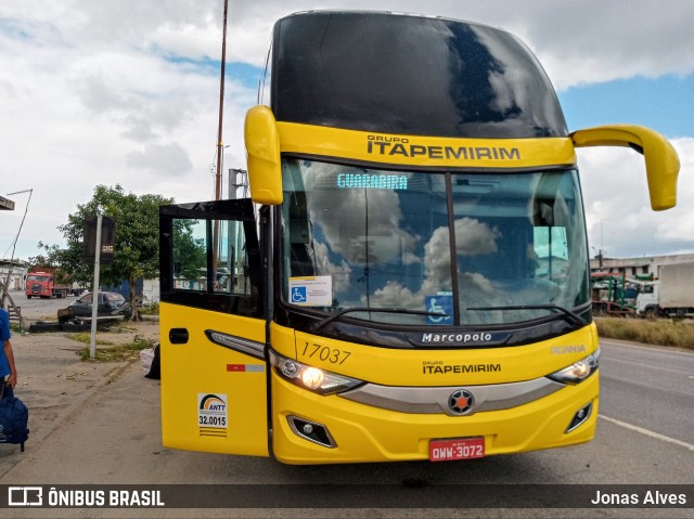 Viação Itapemirim 17037 na cidade de Goiana, Pernambuco, Brasil, por Jonas Alves. Número da foto: #8651490.