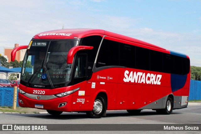 Viação Santa Cruz 29220 na cidade de São Paulo, São Paulo, Brasil, por Matheus Souza. Número da foto: #8651045.