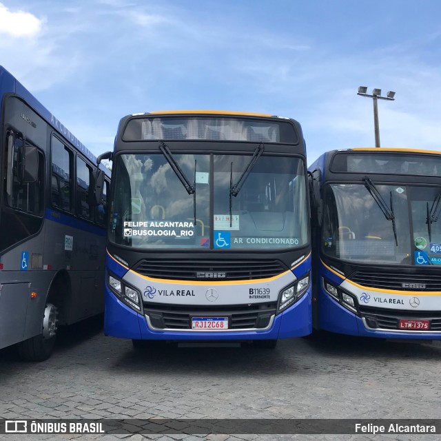 Viação Vila Real B11639 na cidade de Rio de Janeiro, Rio de Janeiro, Brasil, por Felipe Alcantara. ID da foto: 8651321.