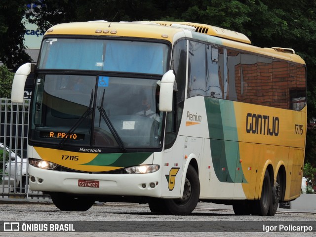 Empresa Gontijo de Transportes 17115 na cidade de Divinópolis, Minas Gerais, Brasil, por Igor Policarpo. ID da foto: 8652395.