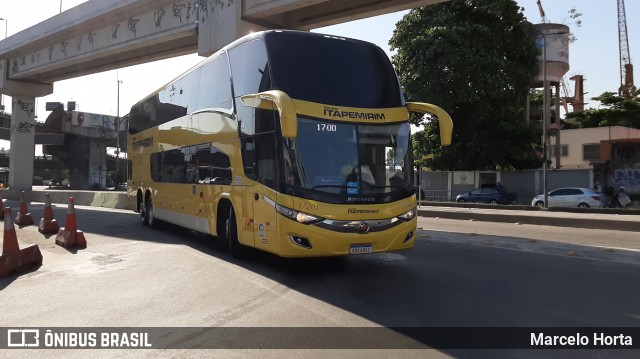 Viação Itapemirim 17201 na cidade de Rio de Janeiro, Rio de Janeiro, Brasil, por Marcelo Horta. ID da foto: 8653719.