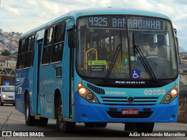 Vianel > Auto Viação Pioneira 02053 na cidade de Belo Horizonte, Minas Gerais, Brasil, por Adão Raimundo Marcelino. ID da foto: 8656609.