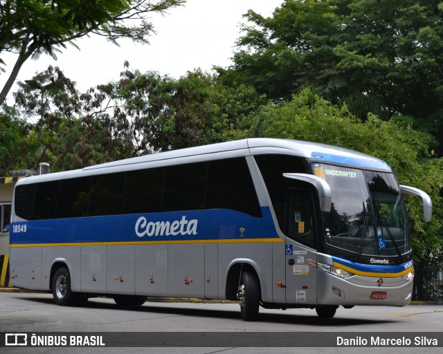 Viação Cometa 18549 na cidade de São Paulo, São Paulo, Brasil, por Danilo Marcelo Silva. Número da foto: #8654984.
