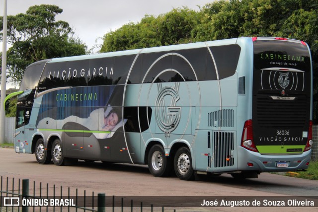 Viação Garcia 86036 na cidade de Curitiba, Paraná, Brasil, por José Augusto de Souza Oliveira. Número da foto: #8655099.