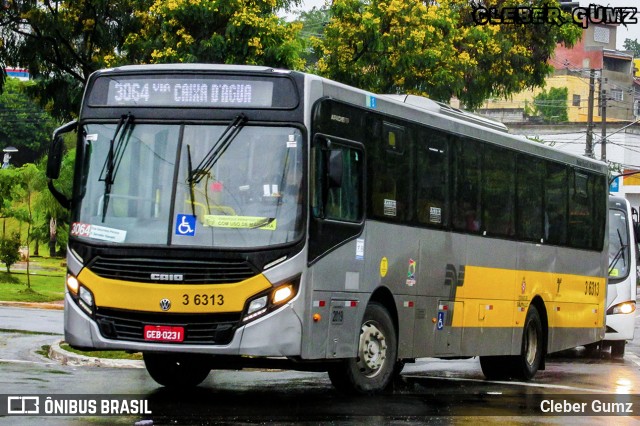 Transunião Transportes 3 6313 na cidade de São Paulo, São Paulo, Brasil, por Cleber Gumz. ID da foto: 8654090.