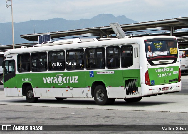 Viação Vera Cruz RJ 205.154 na cidade de Rio de Janeiro, Rio de Janeiro, Brasil, por Valter Silva. ID da foto: 8654513.