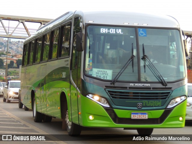 Turin Transportes 2180 na cidade de Belo Horizonte, Minas Gerais, Brasil, por Adão Raimundo Marcelino. Número da foto: #8656579.
