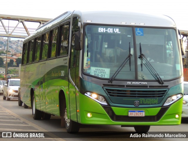 Turin Transportes 2180 na cidade de Belo Horizonte, Minas Gerais, Brasil, por Adão Raimundo Marcelino. ID da foto: 8656579.