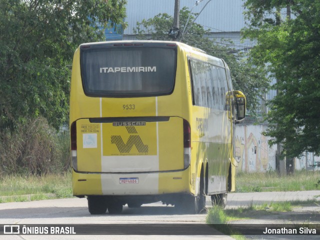 Viação Itapemirim 9533 na cidade de Recife, Pernambuco, Brasil, por Jonathan Silva. ID da foto: 8654065.