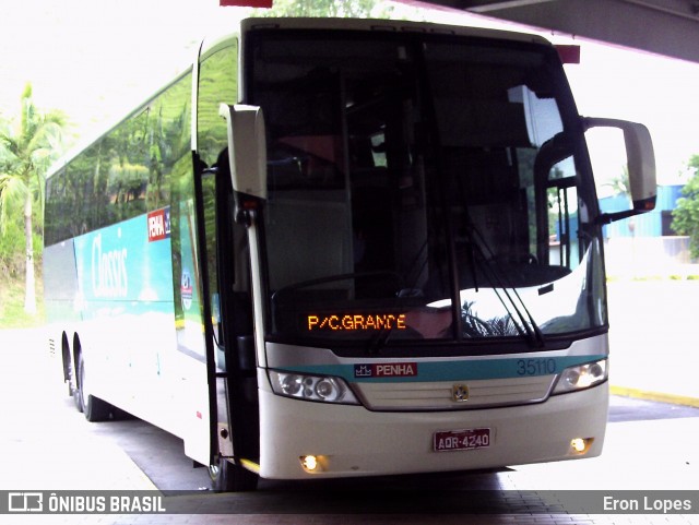 Empresa de Ônibus Nossa Senhora da Penha 35110 na cidade de Queluz, São Paulo, Brasil, por Eron Lopes. ID da foto: 8656131.