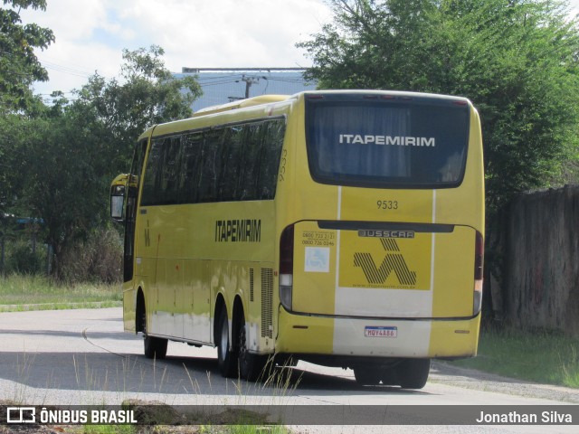 Viação Itapemirim 9533 na cidade de Recife, Pernambuco, Brasil, por Jonathan Silva. ID da foto: 8654049.