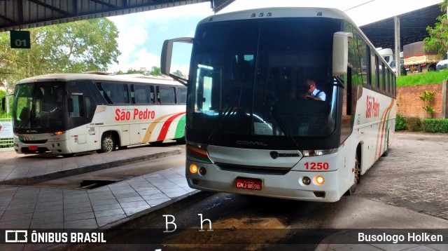 Expresso São Pedro 1250 na cidade de Santa Maria, Rio Grande do Sul, Brasil, por Busologo Holken. ID da foto: 8654319.