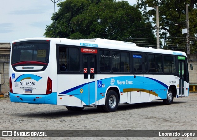 Auto Viação Vera Cruz - Belford Roxo RJ 112.056 na cidade de Belford Roxo, Rio de Janeiro, Brasil, por Leonardo Lopes. ID da foto: 8654549.