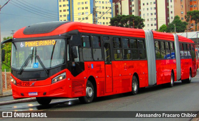 Auto Viação Redentor HE728 na cidade de Curitiba, Paraná, Brasil, por Alessandro Fracaro Chibior. ID da foto: 8655753.