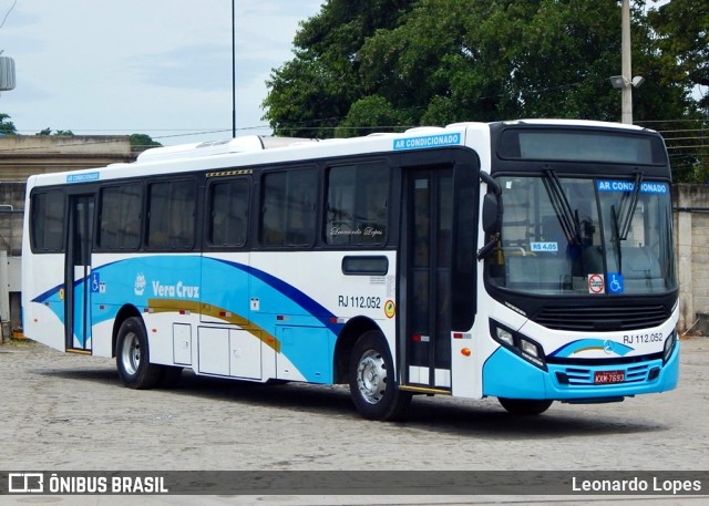 Auto Viação Vera Cruz - Belford Roxo RJ 112.052 na cidade de Belford Roxo, Rio de Janeiro, Brasil, por Leonardo Lopes. ID da foto: 8654808.