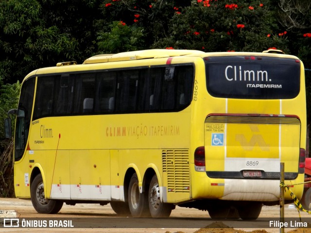 Viação Itapemirim 8869 na cidade de Vitória da Conquista, Bahia, Brasil, por Filipe Lima. ID da foto: 8658845.