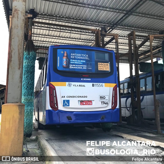 Viação Vila Real B11556 na cidade de Rio de Janeiro, Rio de Janeiro, Brasil, por Felipe Alcantara. ID da foto: 8656865.