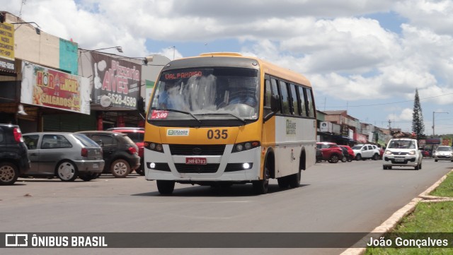 Grande Ocidental 035 na cidade de Novo Gama, Goiás, Brasil, por João Gonçalves. ID da foto: 8658815.