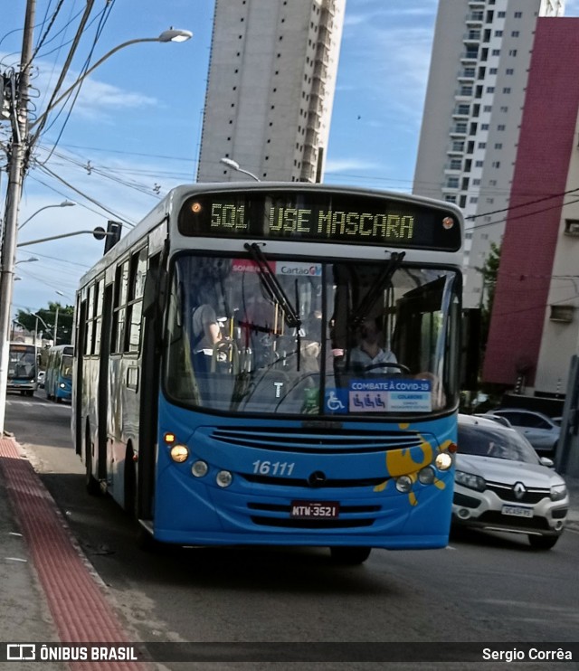 Expresso Santa Paula 16111 na cidade de Vila Velha, Espírito Santo, Brasil, por Sergio Corrêa. ID da foto: 8656753.