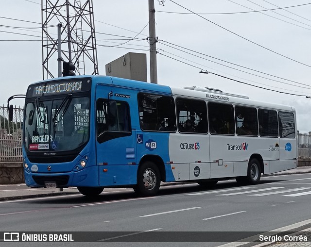 Santa Zita Transportes Coletivos 21244 na cidade de Vitória, Espírito Santo, Brasil, por Sergio Corrêa. Número da foto: #8656769.