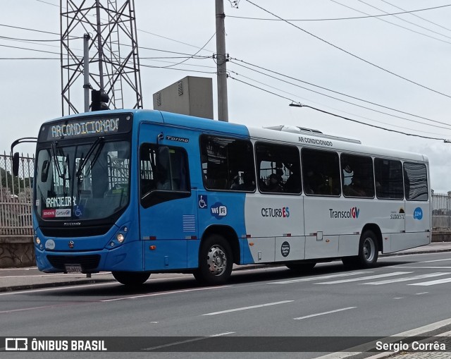 Santa Zita Transportes Coletivos 21244 na cidade de Vitória, Espírito Santo, Brasil, por Sergio Corrêa. ID da foto: 8656769.