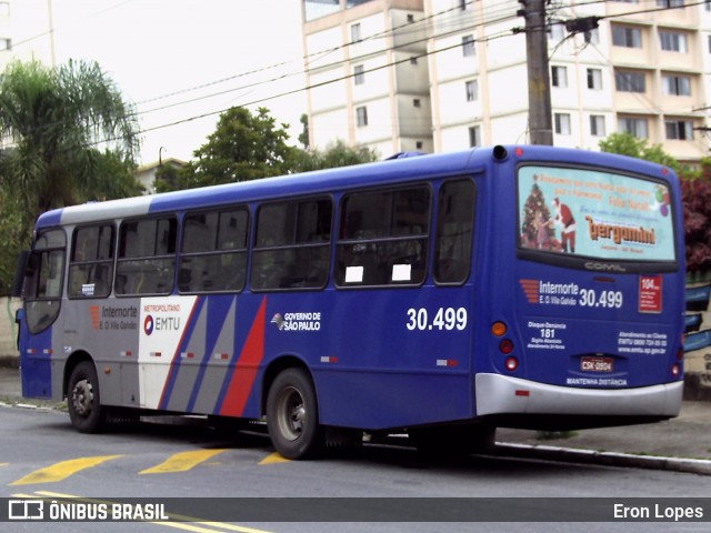 Empresa de Ônibus Vila Galvão 30.499 na cidade de Guarulhos, São Paulo, Brasil, por Eron Lopes. Número da foto: #8657831.