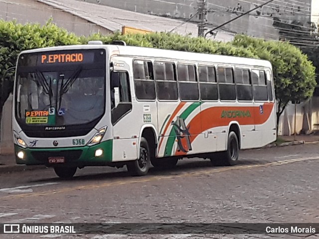 Empresa de Transportes Andorinha 6368 na cidade de Presidente Venceslau, São Paulo, Brasil, por Carlos Morais. ID da foto: 8656928.